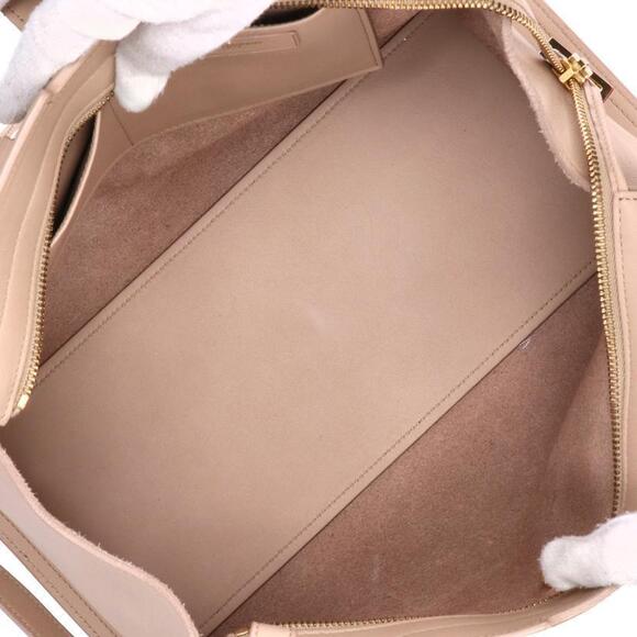 SAINT LAURENT Navy Blue Cabas Leather Handbag - Picture 5 of 10